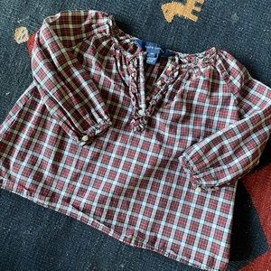 Ralph Lauren Plaid Blouse